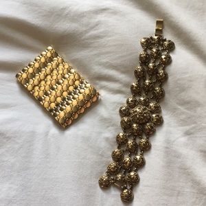 2 goldtone bracelet bundle 2/10$